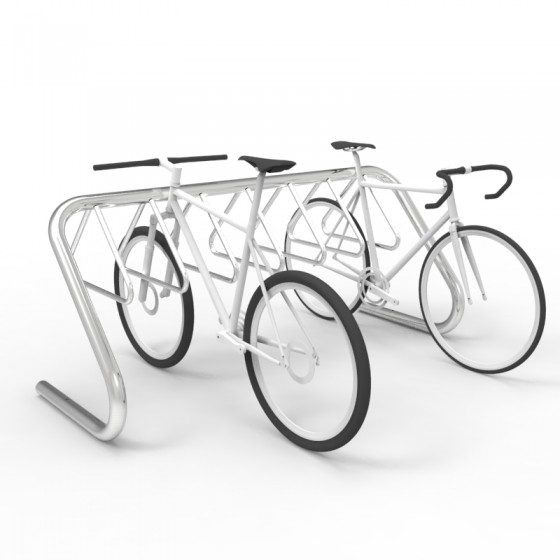 expo 7510 stainless bike rack 7 10 capacity bikes perspective v2