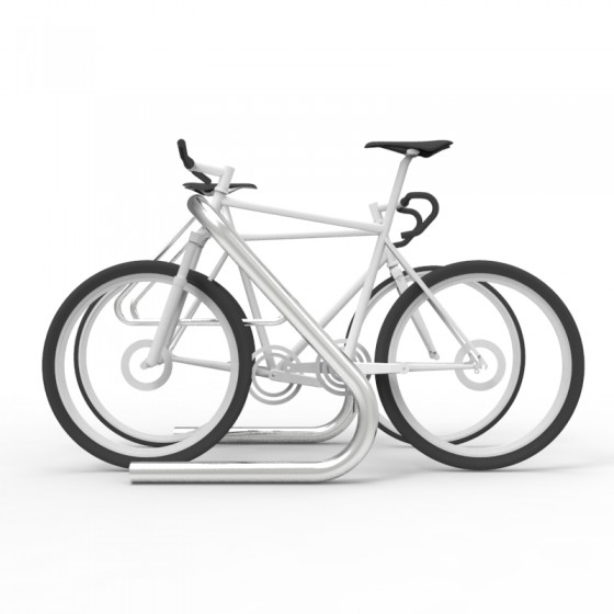 expo 2704 stainless bike rack 3 5 capacity bikes side