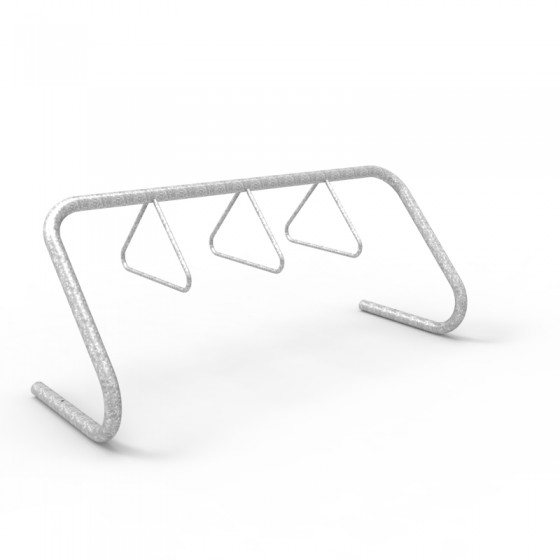 expo 2000 galvanised bike rack 6 10 capacity perspective