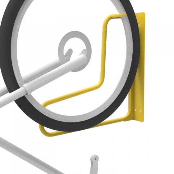 e3vr f vertical bike rack with bike perspective zoom
