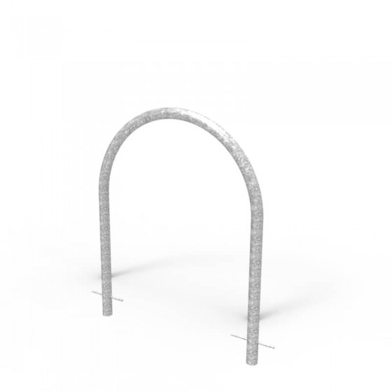 cbr2f galvanised bike rail perspective