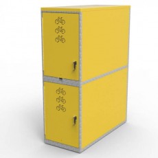 cbl dt class a double tier bike locker for 2 bikes